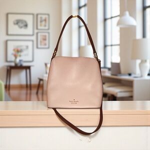 Kate Spade Blush and Brown Crossbody Bag